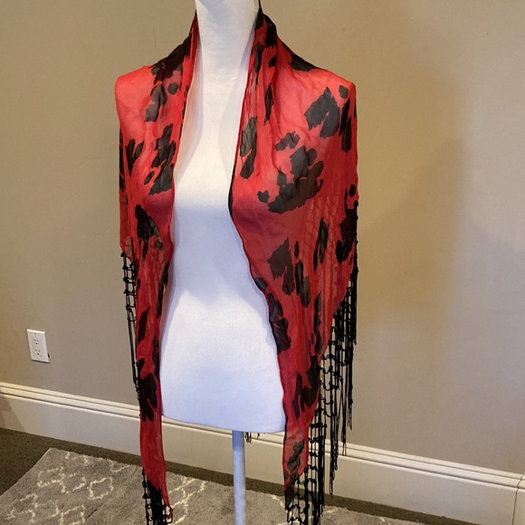 ATG Brand scarf with fringe! - Picture 2 of 6